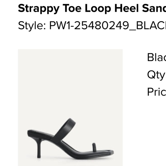 Pedro Strappy Toe Loop Heel Sandals - Picture 5 of 5